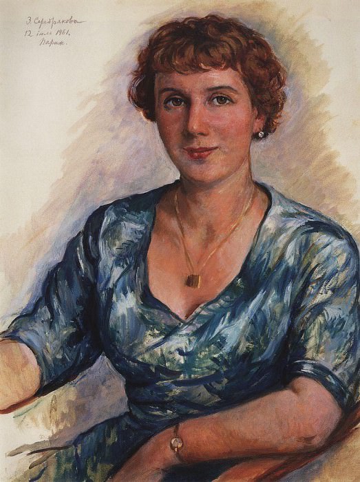 Portrait of Z. N. Martynovskaya, Zinaida Serebryakova