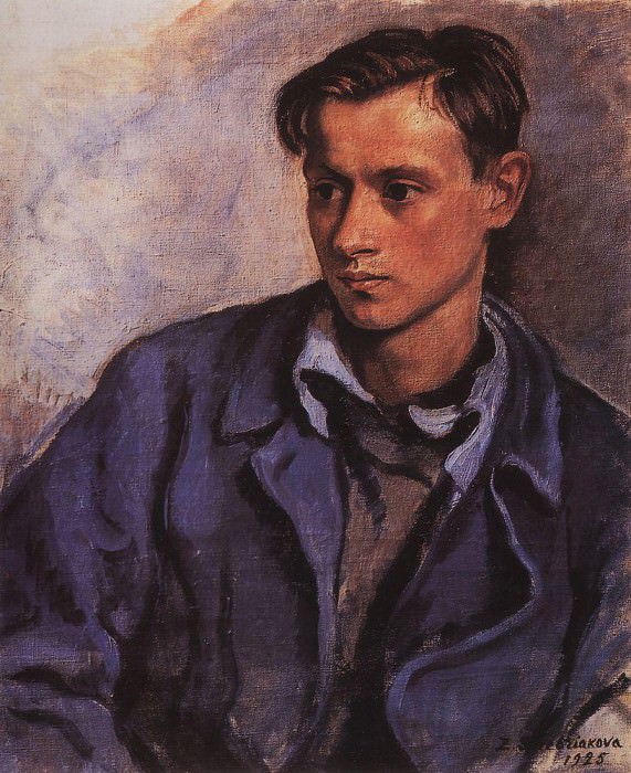 Portrait of the son Alexander, Zinaida Serebryakova