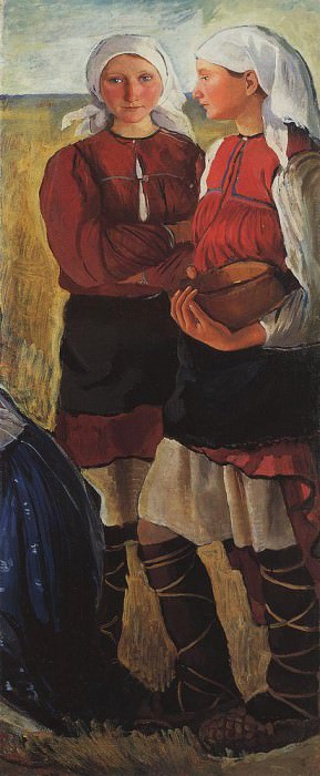 Two peasant girls, Zinaida Serebryakova