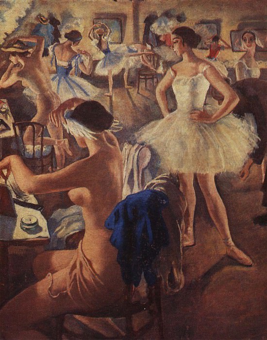 В балетной уборной Лебединое озеро, Зинаида Евгеньевна Серебрякова