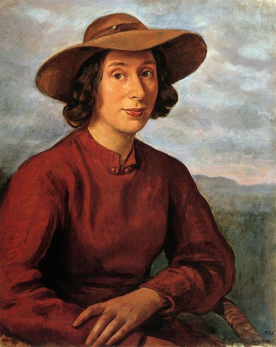 Portrait of A. A. Cherkesova-Benoit, Zinaida Serebryakova