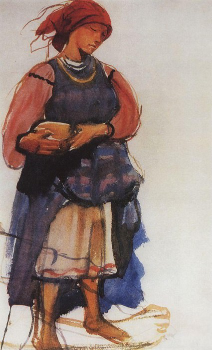 The peasant woman, Zinaida Serebryakova