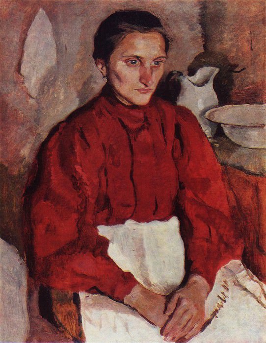 Portrait of nanny, Zinaida Serebryakova