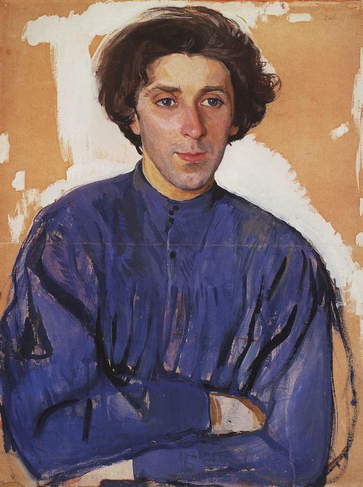 Portrait of the writer G. I. Chulkov, Zinaida Serebryakova