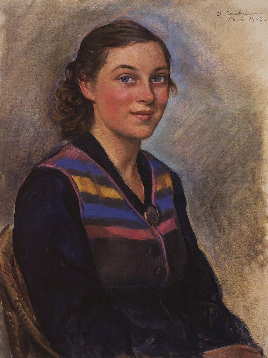Portrait of Irina Zakolodkina, Zinaida Serebryakova
