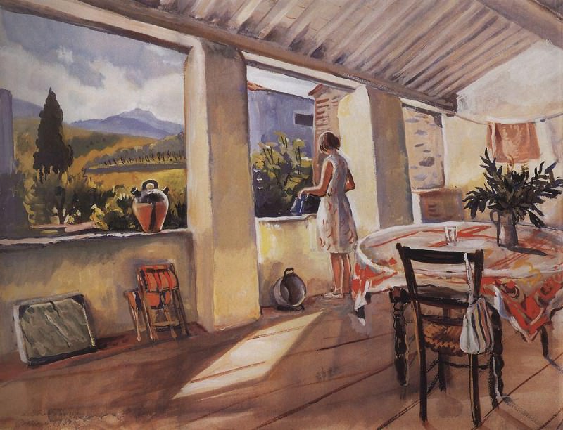 Terrace in Collioure, Zinaida Serebryakova
