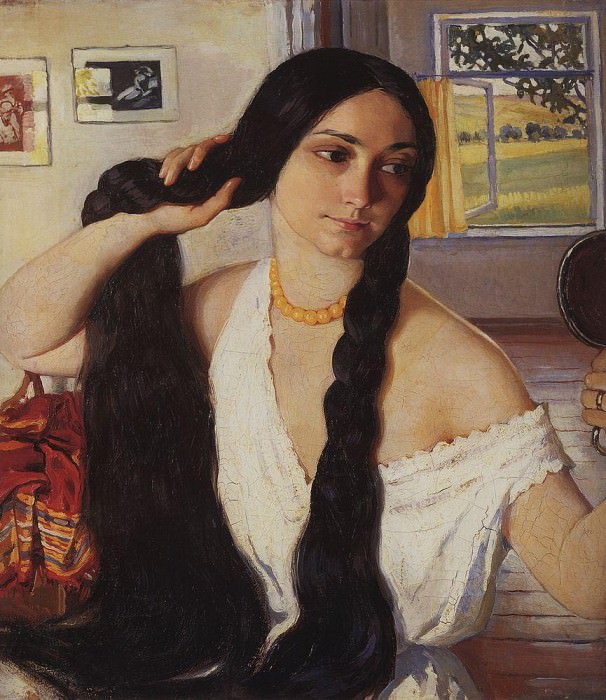 Portrait of Olga Konstantinovna Lansere, Zinaida Serebryakova