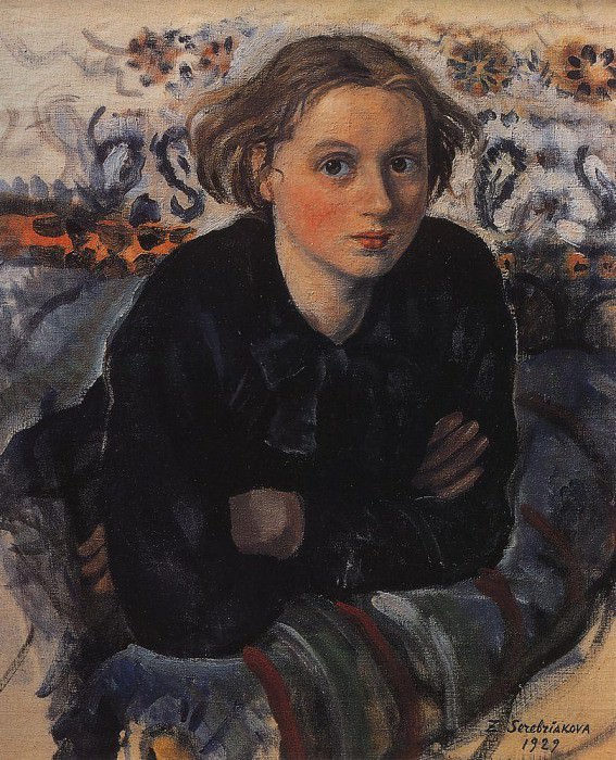 Portrait of daughter Katya, Zinaida Serebryakova