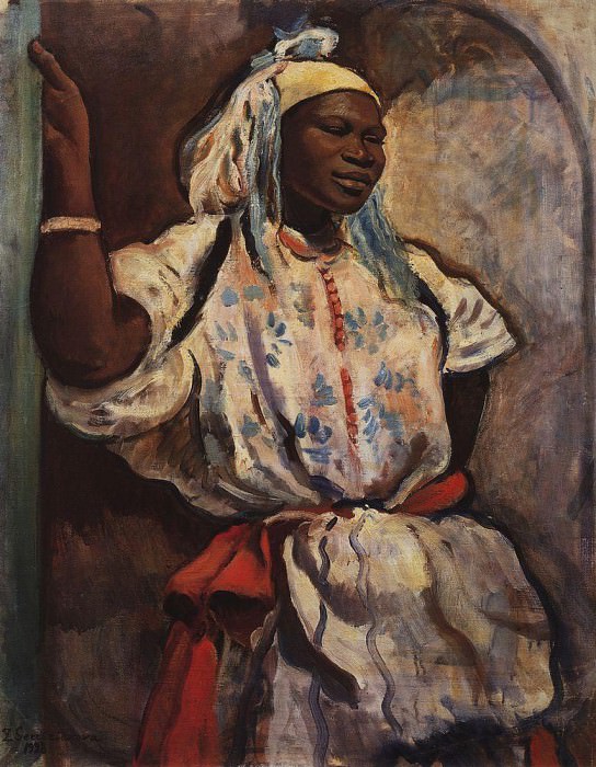 Moroccan girl in white, Zinaida Serebryakova