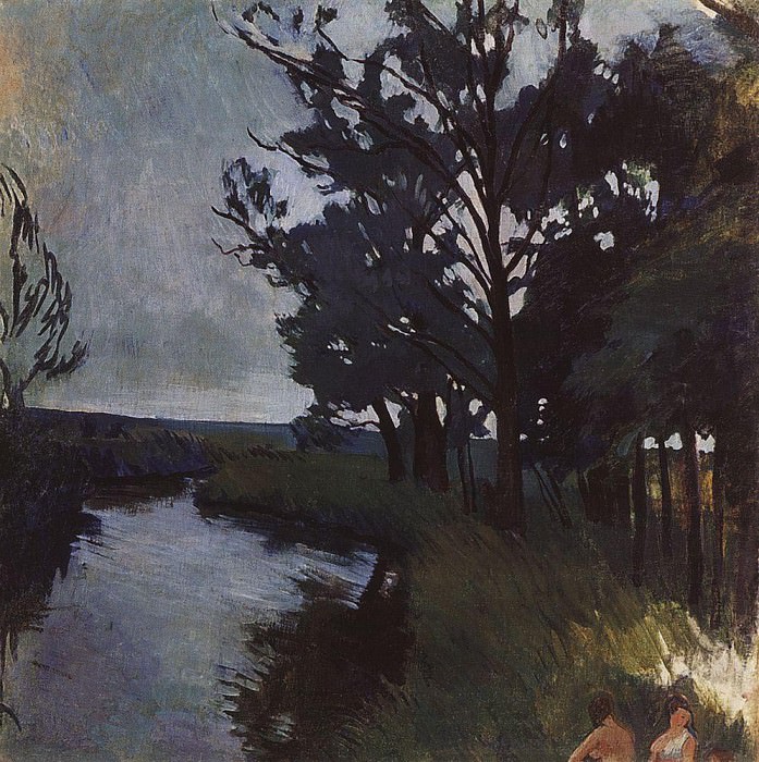 Пейзаж с рекой, Зинаида Евгеньевна Серебрякова