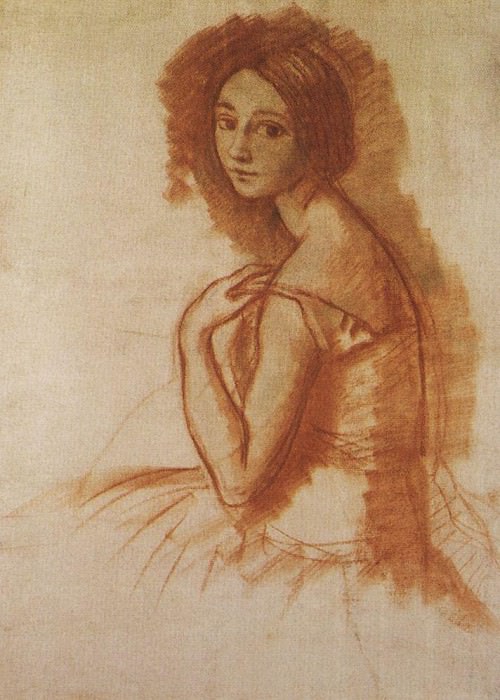 Portrait of a ballerina L. A. Ivanova, Zinaida Serebryakova