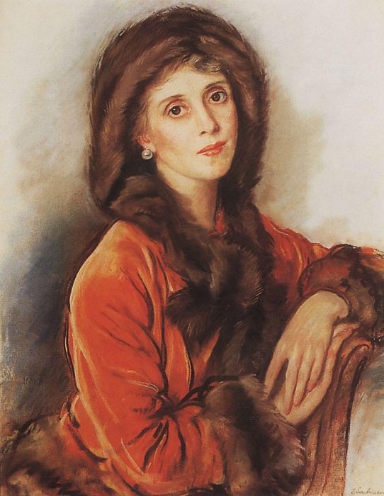 Portrait of countess R. Zubova, Zinaida Serebryakova