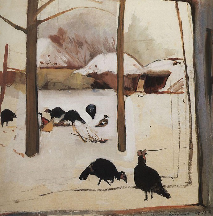 The poultry yard, Zinaida Serebryakova
