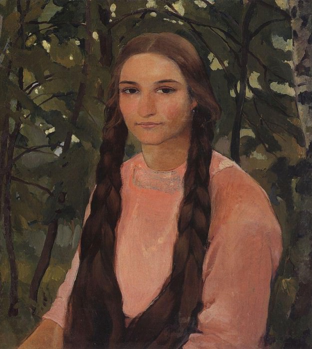 Portrait of E. M. Edwards, married Sokolova, Zinaida Serebryakova