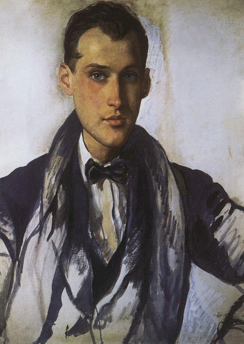 Portrait of Sergei Rostislavovich Ernst, Zinaida Serebryakova