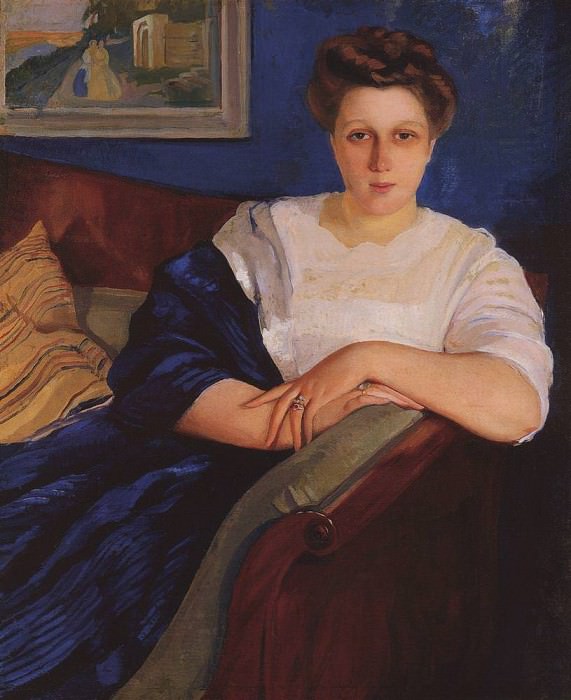 Portrait of daughter of the composer E. F. Napravnick, Zinaida Serebryakova