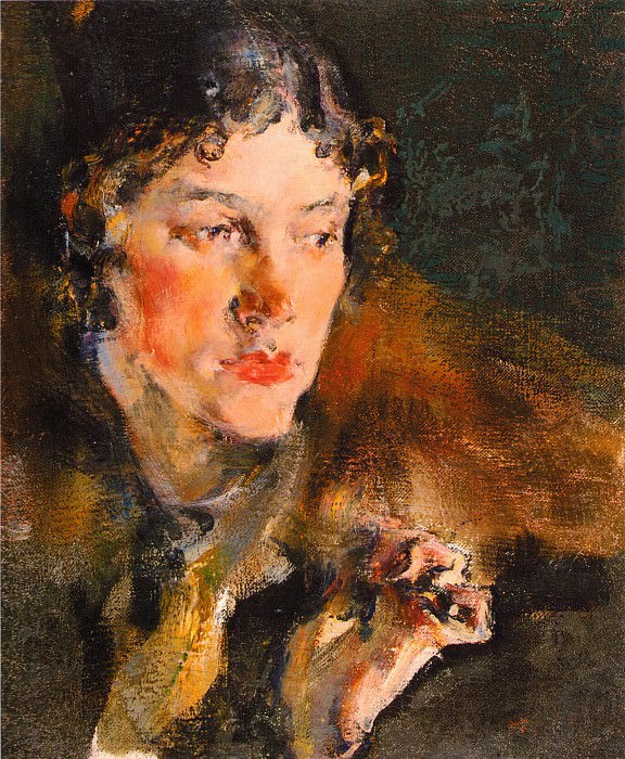 Portrait of his wife , Nikolay Feshin