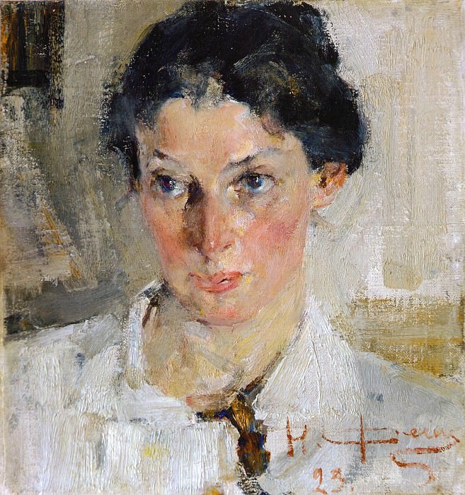 Portrait of N.N. Krotova , Nikolay Feshin