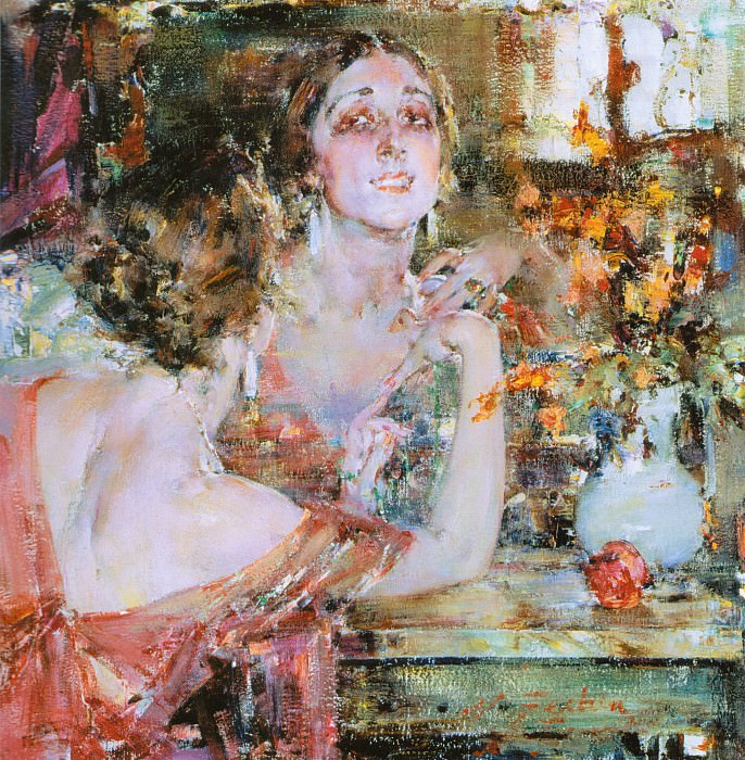 Portrait of Vera Fokina , Nikolay Feshin