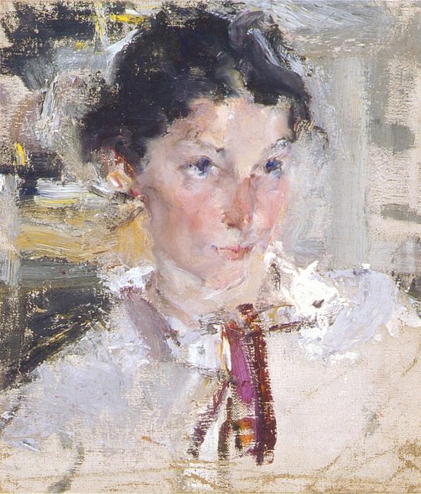 Portrait of N.N. Krotova. Study , Nikolay Feshin