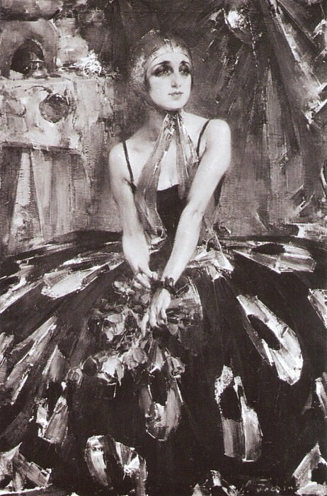 Portrait of the ballerina V.P. Fokina , Nikolay Feshin