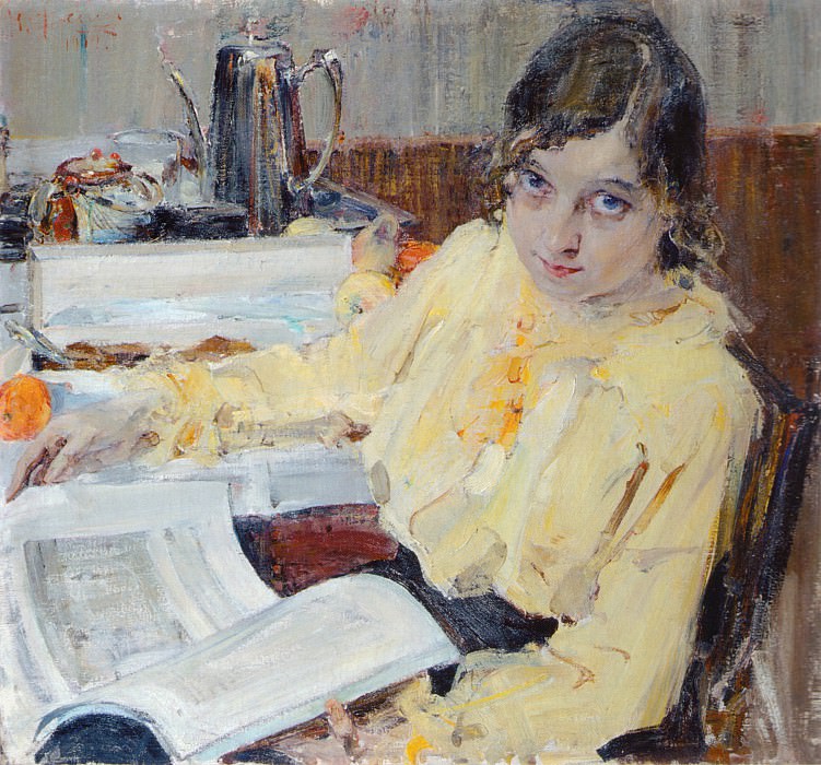 Portrait of M.V. Evlampieva , Nikolay Feshin