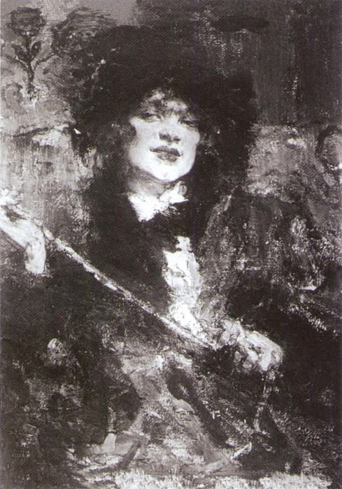 Portrait of m-lle Podbelskaya , Nikolay Feshin