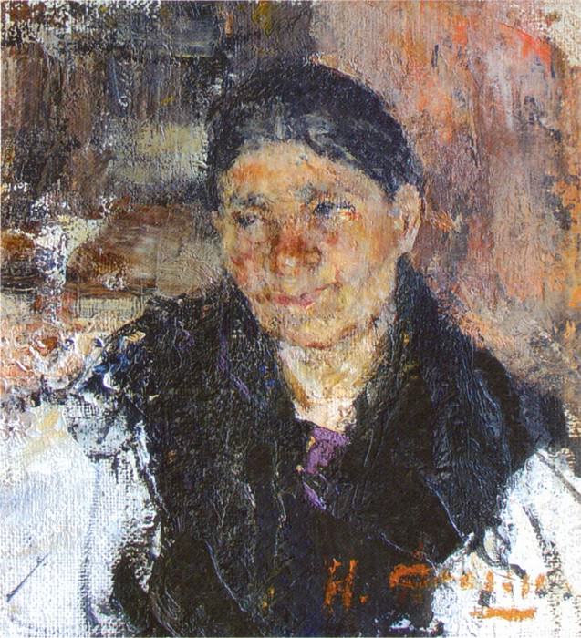 Portrait of an elderly woman , Nikolay Feshin