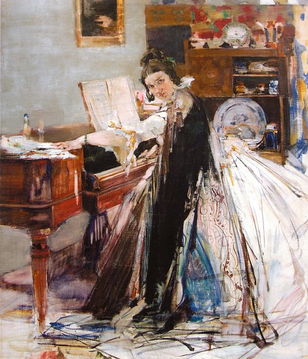 Portrait of N.M. Sapozhnikova , Nikolay Feshin