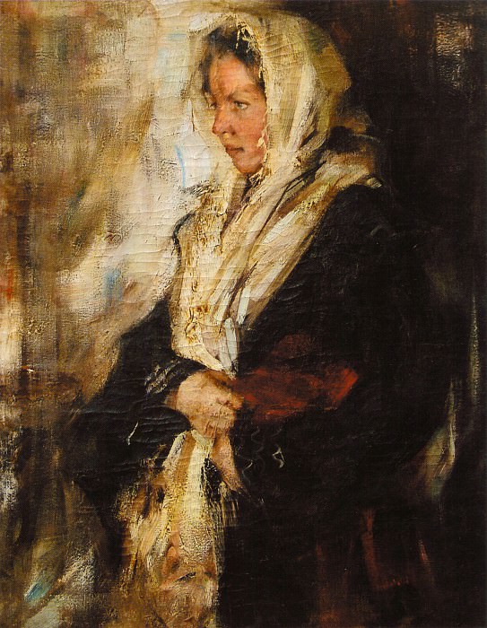 Portrait of a Girl , Nikolay Feshin