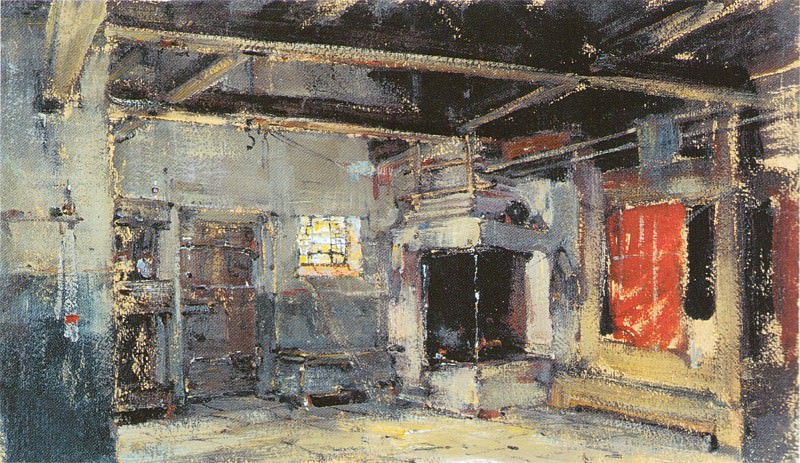The interior of the hut , Nikolay Feshin