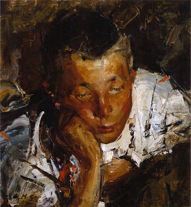 Portrait of a Chuvash boy , Nikolay Feshin