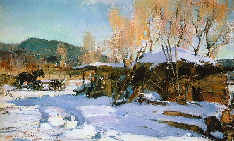 Winter landscape. Taos , Nikolay Feshin