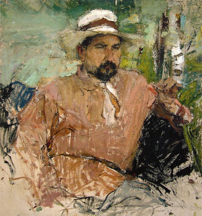 Portrait of the artist G. A. Medvedev , Nikolay Feshin