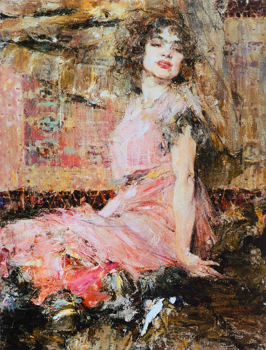 Lady in Pink , Nikolay Feshin