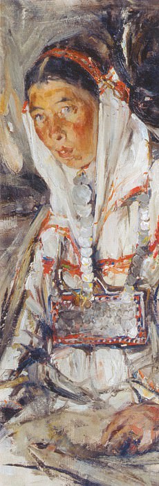 Portrait of an unknown woman , Nikolay Feshin