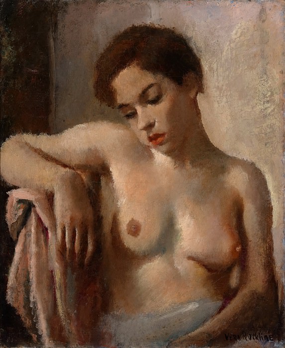 Seated nude, Vera Rockline