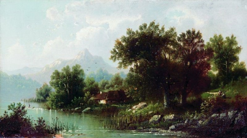 Пейзаж с рекой, Лев Каменев
