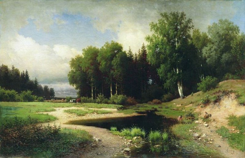 View from the outskirts of the village of Porechye, Lev Kamenev