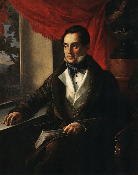 Portrait of P. N. Zubov. Around, Vasily Tropinin