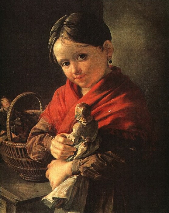 Girl with a doll, Vasily Tropinin