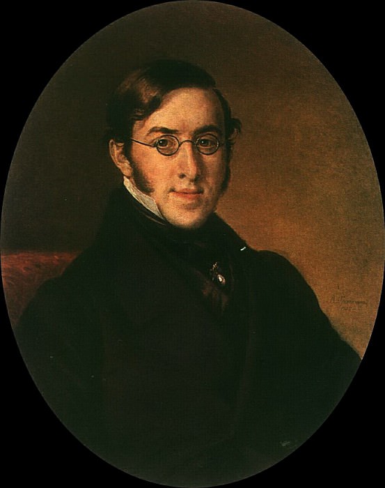 Portrait of N. G. Ustryalov, Vasily Tropinin
