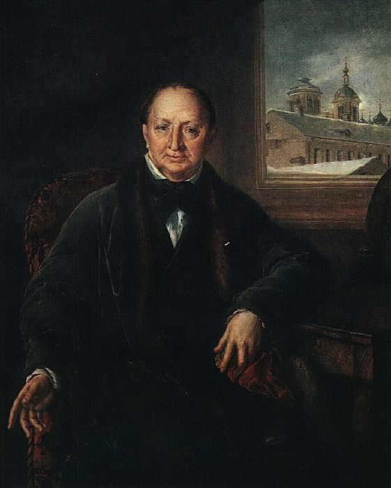 Portrait of M. F. Protasyev, Vasily Tropinin