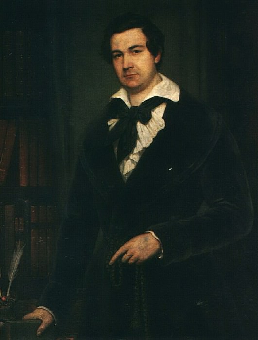 Portrait of V. A. Karatygin, Vasily Tropinin