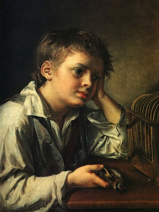 A boy with a dead goldfinch, Vasily Tropinin