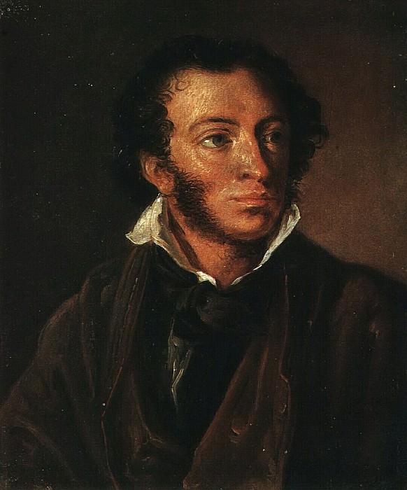Portrait of A. S. Pushkin. Etude, Vasily Tropinin