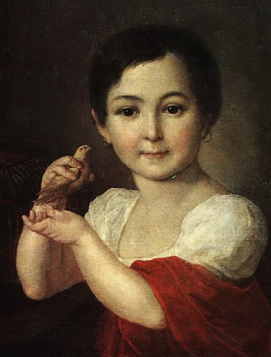 Girl with a canary, Vasily Tropinin