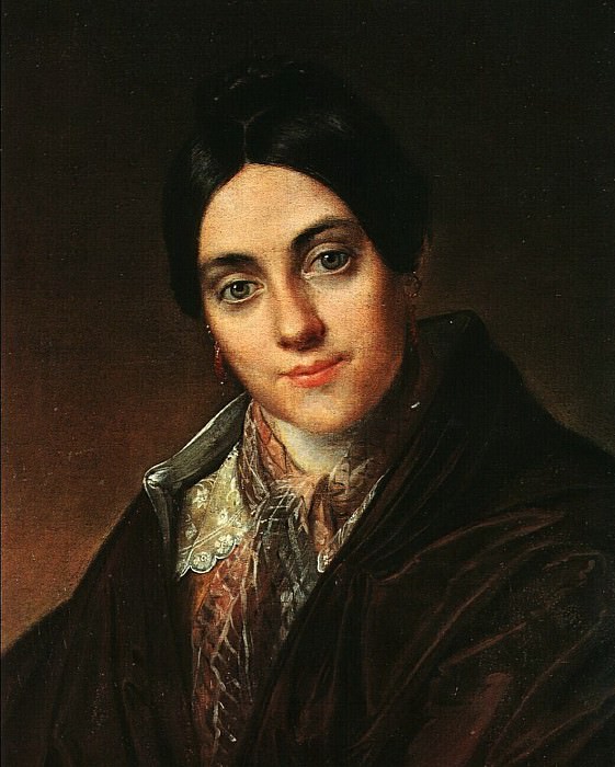 Portrait of L.K.Makovskaya Etude, Vasily Tropinin