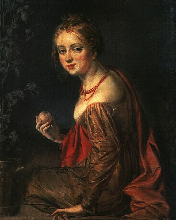 Girl with an apple. Etude, Vasily Tropinin
