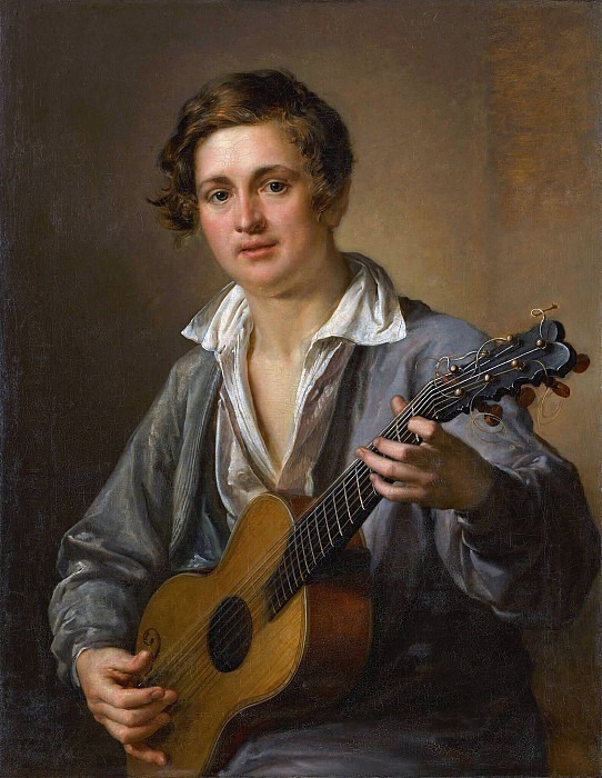 Guitar player, Vasily Tropinin